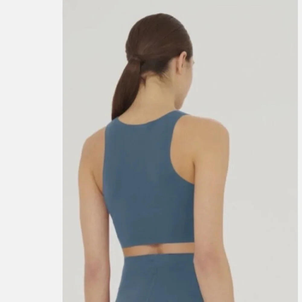 💙 NWOT Wolford Matching Set – High-Waisted Wellness Leggings + W-Bonded Crop To